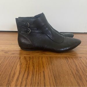 Born Black Leather Ankle Boots 7